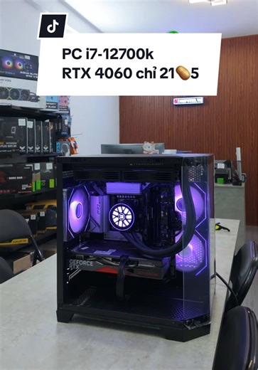 Đầu tư vào HDPE hay bộ PC Zcomputer chỉ 21🥔5 mà có I7 12700K và RTX 4060 8Gb đây nhỉ? AE xem thử và đánh giá nhé😲 Cấu hình: - I7-12700K - RTX 4060 8Gb Colorful - Main B760M ASRock - 16GB Ram - PSU 750W - Tản AIO 240mm - Case 3 Fan led #zcomputer #pcgaming #pcgiare #maytinhchoigame #maytinhvanphong