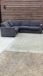 DFS Orka Corner Sofa In Grey Excellent Condition  | eBay UK