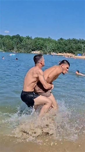 He Loves Fun On The Beach