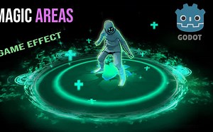 【Godot 3D特效】魔法治疗区域与炫酷VFX特效制作