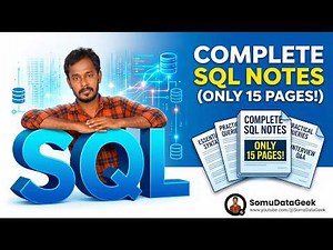 🎯 SQL Complete Notes 📘 | Beginner ➡️ Advanced 🚀 in One Guide