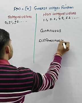 continuity and differentiability of greatest integer function short trick #iitjee #cbse #maths