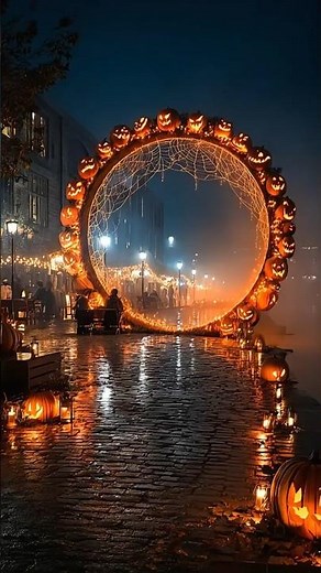 Halloween Portal 🎃 Walk Through Spooky Worlds | Cinematic Ambient #shorts