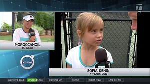 "I'm still bossy, now it's even worse than when I was 7." 😂 Sonya Kenin reacts to her interview with us from 2005 after her tough opening round win at Volvo Car Open. | Tennis Channel