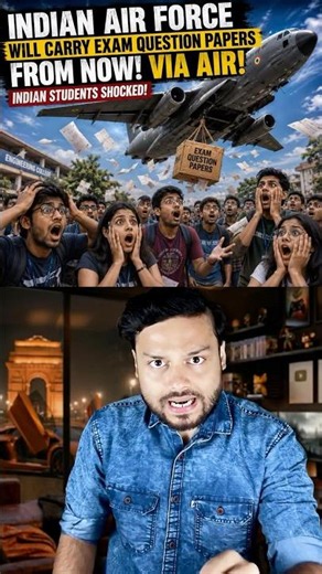 INDIAN AIR FORCE Will Now Handle Exam QUESTION Papers! Indian Students Amazed #shorts