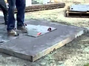 Демонстрация процесcа штампования бетона. Increte Systems