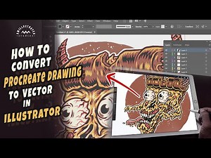 Convert Procreate Drawing to VECTOR in ILLUSTRATOR