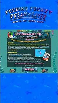 Feeding Frenzy Dreamweaver - Enchanted Sea #shorts #gaming #feedingfrenzy #feedingfrenzy2
