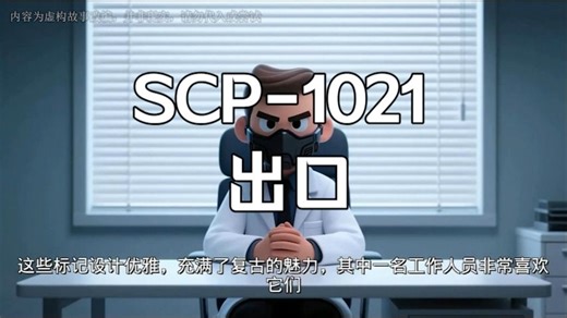 【研究员小E】SCP-1021 出口