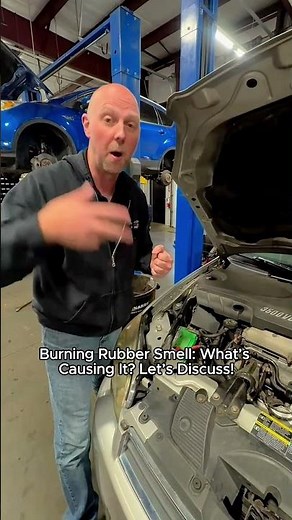 Burning Rubber Smell: What's Causing It? #autotechnician #autorepairshop #autorepair