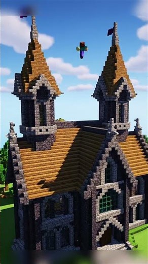 Dark Fantasy Gothic Castle 🏰 | #minecraft #shorts #minecraftbuilding