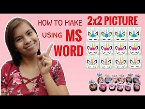 2X2 ID PICTURE USING MICROSOFT WORD | TUTORIAL| TAGALOG