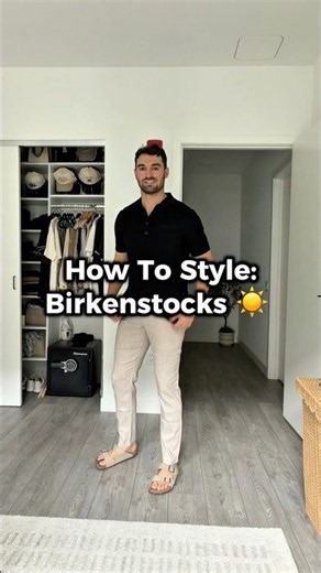 How to Style Birkenstocks for Summer ☀️ #birkenstocks #birkenstock #mensoutfits #summeroutfits