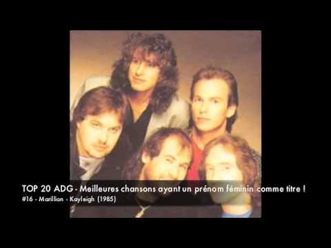 Top 20 : Meilleures chansons ayant un prénom féminin comme titre! (Partie 1)
