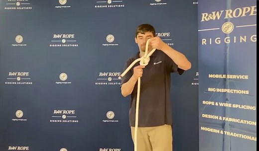 Flying Bowline Knot Demonstration