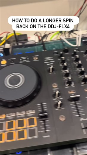 How to do a longer spin back on the DDJ-FLX4 . #modjs #djtips #pioneerdj #ddjflx4 | Ministry Of DJs