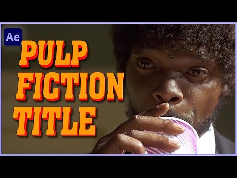 How To Create Pulp Fiction Titles or Text in After Effects