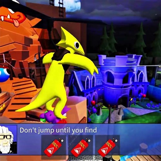 What If I Playing as Bat & Yellow Monster In Rainbow Friends funny moments #rainbowfriends #roblox