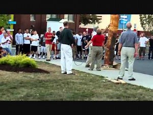 Totem Pole Carving Installation