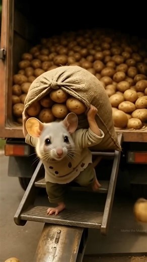 A Hungry Mouse’s Daily Struggle 🐭 | Momo the Mouse Emotional Cartoon Story#cartoon #animals #shorts