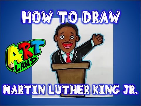 How to Draw MARTIN LUTHER KING JR!!!