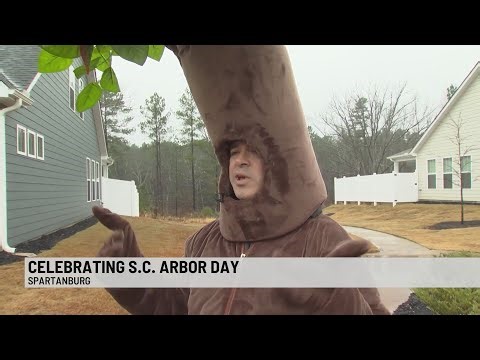 TreesUpstate and partners planting trees to celebrate SC Arbor Day