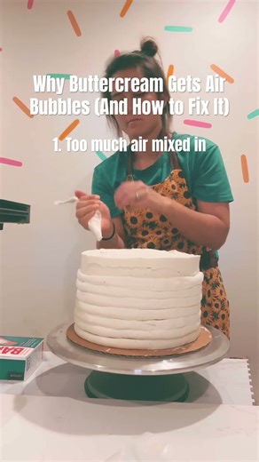Why Buttercream Gets Air Bubbles (And How to Fix It)