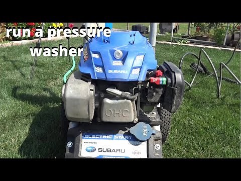 How to run a pressure washer without a water source using a water pump