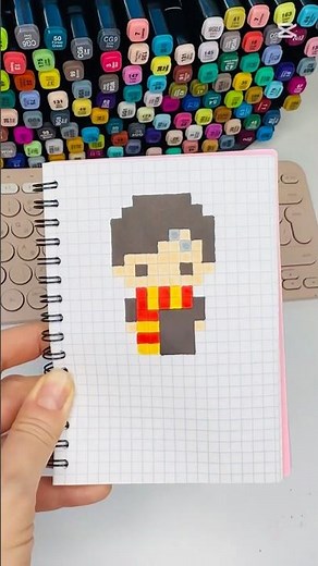 Harry Potter ❤️ mini Pixel Art Idea #art #pixelart #trend #drawing #viral #harrypotter #8bit