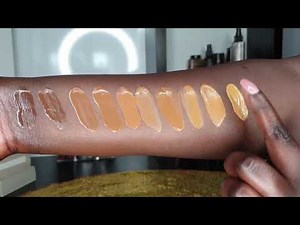 Maybelline fit me matte and poreless foundation swatches dark shades