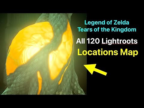 All 120 Lightroots Map in Zelda: Tears of the Kingdom - Underground Depths Location Names - Kuhsagi