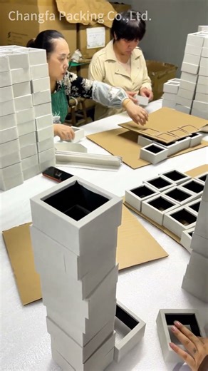 🎥Unveiling the creation process of a high-end watch gift box! #watchbox #packaging #watchpackaging