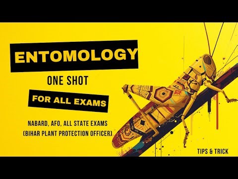 ENTOMOLOGY One Shot Complete Syllabus🔥 For NABARD || AFO || BIHAR , UP AND OTHER STATE EXAMS