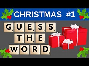 CHRISTMAS WORD SCRAMBLE PUZZLE - Quiz #1: Jumbled Letter Game.