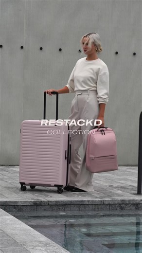 Travel Backpack with Matching Suitcase - Restacked Collection