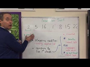 Insertion Sort for GCSE Computer Science