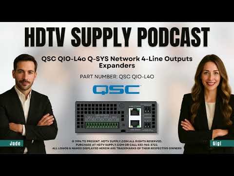 QSC QIO-L4o Q-SYS Network 4-Line Outputs Expanders