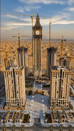 Building the World's Largest Clock: 24s Epic Abraj Al-Bait Construction! 🕋🕰️