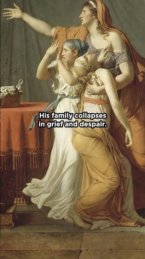 Brutus and His Dead Sons (1789) by Jacques-Louis David #arthistory #painting #artshorts