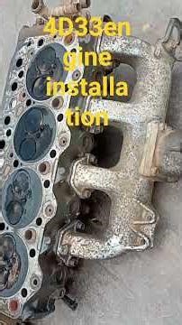4d33engin installation #automobile #mechanic #enginiring #mitsubish canter engin installation