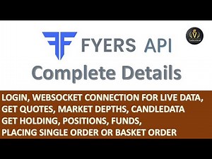 Fyers API Complete Tutorial | Step by Step Guide for Beginners | Python code shared