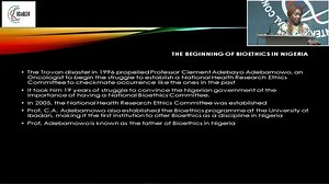 #ICoB24Recap: The full presentation on Nigeria’s progress in bioethics: the journey of the National Bioethics Committee by the Director of Special Duties, NBRDA, Dr. Chitu Womehoma Princewill | Open Forum on Agricultural Biotechnology, Nigeria