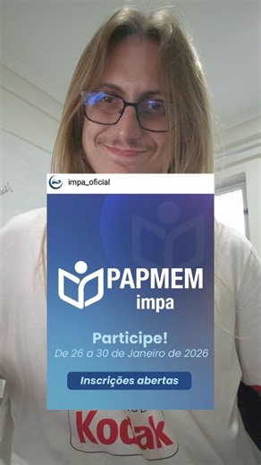 Ígor H. de Oliveira on Instagram: "Tudo que você precisa saber em um vídeo! Chegou a data do próximo PAPMEM! O programa do IMPA, para professores, que eu tanto falo aqui! Nesse compilado eu explico como funciona e mostro como se inscrever! Sigam a página do @impa_oficial e do @impatech_oficial PELA MATEMÁTICA, TUDO! #matematica #professor #ensino #impa #estudos"