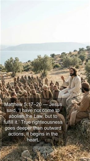 Fulfillment of the LawV - Matthew 5:17–20