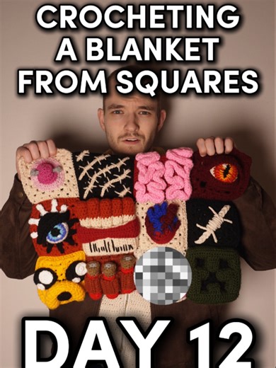 Day 12 of crocheting a blanket from my own designs. You can buy the tutorial for this and all other designs on my Patreon (link in bio). All Granny Squares access membership is only $3.5 for now. Follow for more!