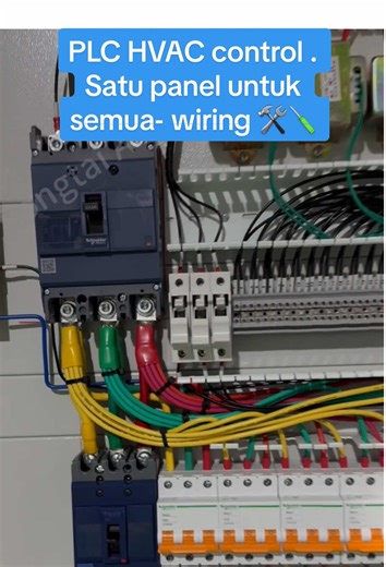 PLC HVAC control .Sederhanakan HVAC anda : satu panel untuk semua🔧🪛 #electrician #engineering #plc #panellistrik #wiring