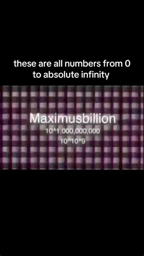 these are all numbers from 0 to absolute infinity . . . . . . Hashtags #numbers #zero #infinity #fy #viral . . I do NOT own this video. All credits to the original owner. Dm for credits or removal.