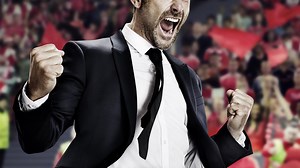 We bear in mind Manager Man, the mascot of Football Manager