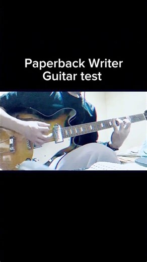 Paperback Writer Guitar Test shooting