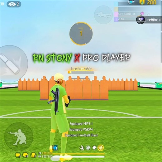 فري فاير 🔥: Rn Stony X Pro player — محاولته لم تنجح 😂🙏